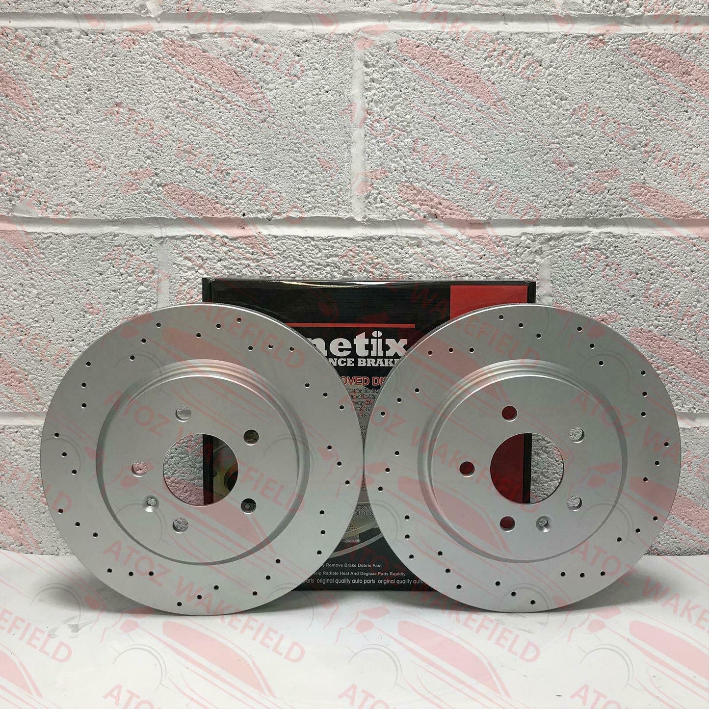 FOR VAUXHALL ASTRA (J) GTC VXR DRILLED FRONT REAR BRAKE DISCS 355mm 315mm