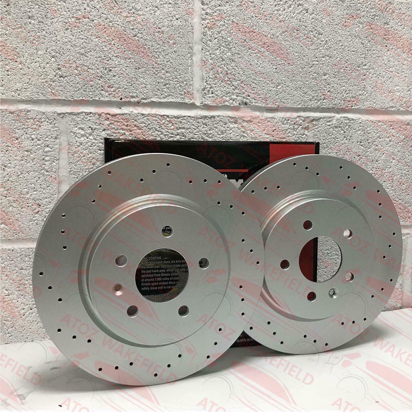 FOR VAUXHALL ASTRA J GTC MK6 VXR REAR COATED DRILLED BRAKE DISCS VENTED PAIR