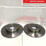 FOR VAUXHALL CORSA 1.6 VXR NURBURGRING CLUBSPORT REAR BRAKE DISCS MINTEX PADS