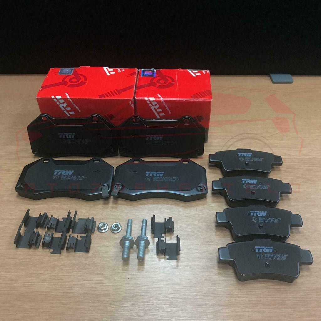FOR VAUXHALL CORSA D 1.6 VXR NURBURGRING 2011- FRONT REAR TRW BRAKE PADS SET