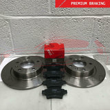 FOR VAUXHALL CORSA (E) 1.6 VXR REAR PREMIUM QUALITY BRAKE DISCS TRW PADS 264mm