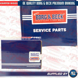 FOR VAUXHALL INSIGNIA 1.4 1.8 2.0 REAR SOLID 292mm BORG & BECK BRAKE DISCS PADS