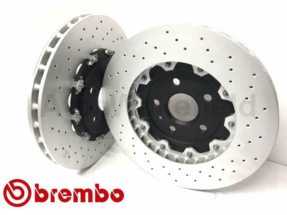 FOR VAUXHALL INSIGNIA VXR FRONT BREMBO 2 PIECE FLOATING BRAKE DISCS MINTEX PADS