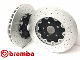 FOR VAUXHALL INSIGNIA VXR FRONT BREMBO 2 PIECE FLOATING BRAKE DISCS MINTEX PADS