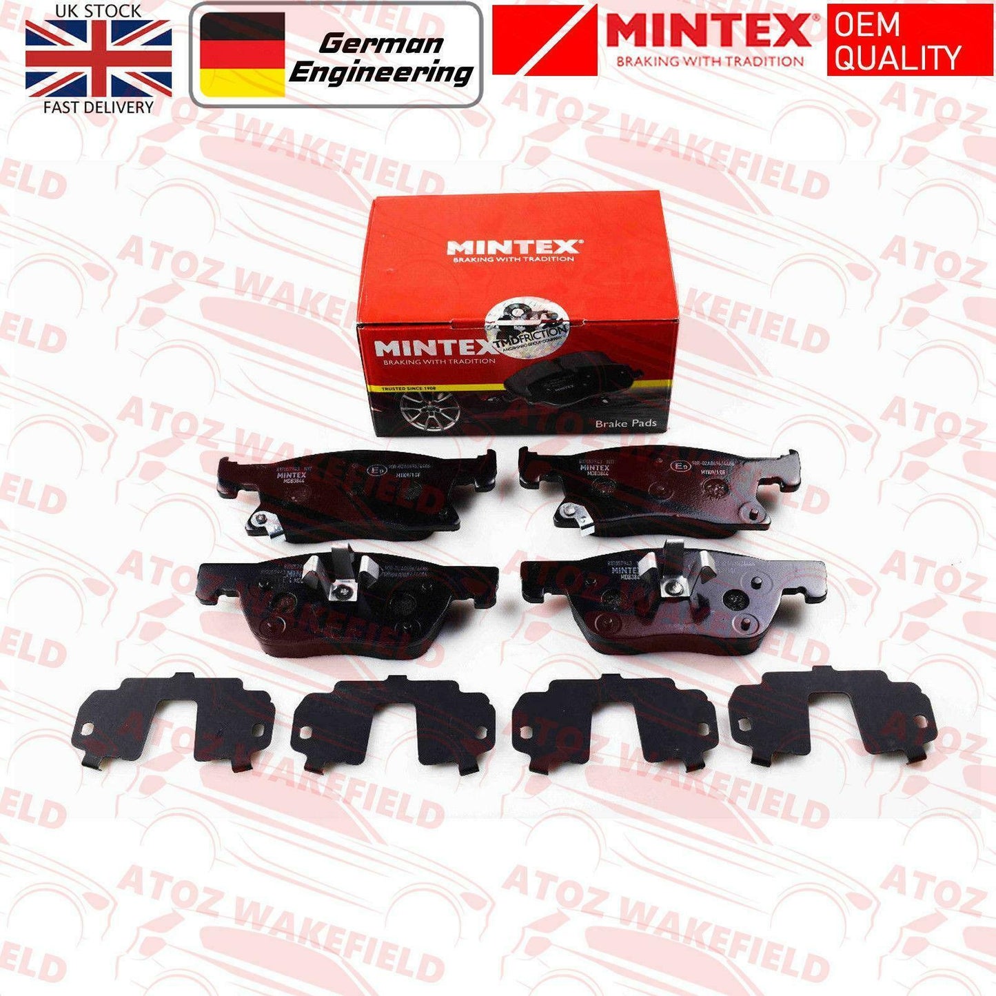 FOR VAUXHALL ASTRA K 2015- FRONT PREMIUM QUALITY MINTEX BRAKE PADS SET BRAND NEW
