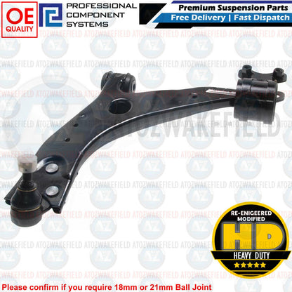 FOR VOLVO S40 V50 FRONT LOWER LEFT RIGHT SUSPENSION WISHBONE CONTROL ARMS 21MM