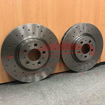 FOR VOLVO S60 R DESIGN D5 2011- FRONT DRILLED PERFORMANCE BRAKE DISCS 336MM PAIR