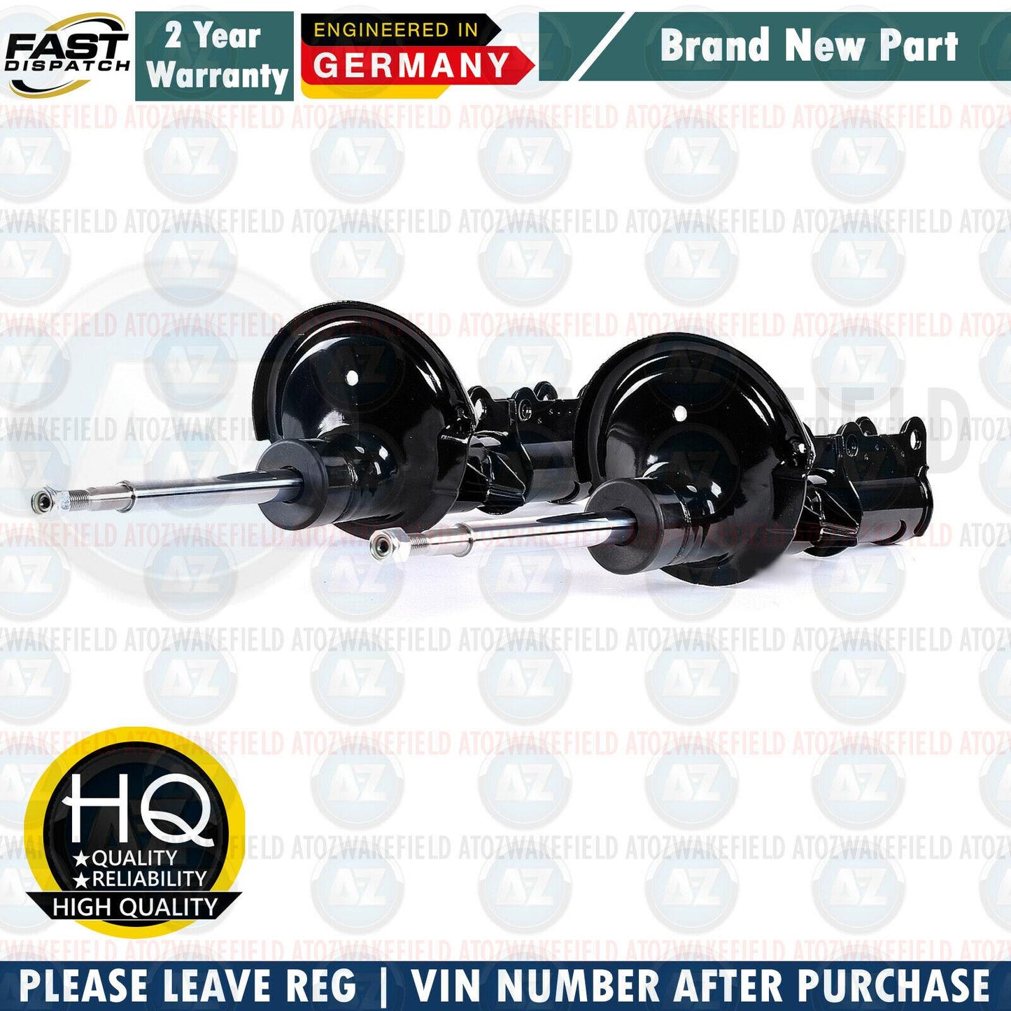 FOR VOLVO S60 S80 V70 XC70 FRONT AXLE SHOCKERS SHOCK ABSORBERS PAIR BRAND NEW