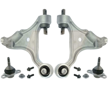FOR VOLVO S60 V70 FRONT SUSPENSION 2 LOWER WISHBONE ARMS BALL JOINTS BUSHES