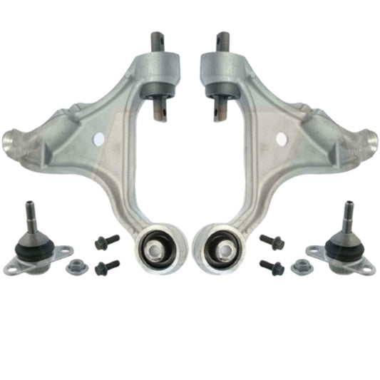 FOR VOLVO S60 V70 FRONT SUSPENSION 2 LOWER WISHBONE ARMS BALL JOINTS BUSHES