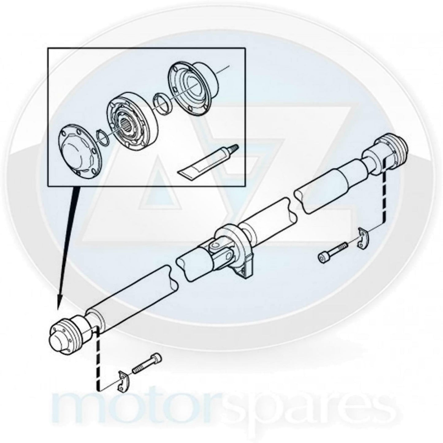 FOR VOLVO S60 V70 XC70 XC90 PROP SHAFT INNER CV JOINT KIT 86MM WITH 20 SPLINES