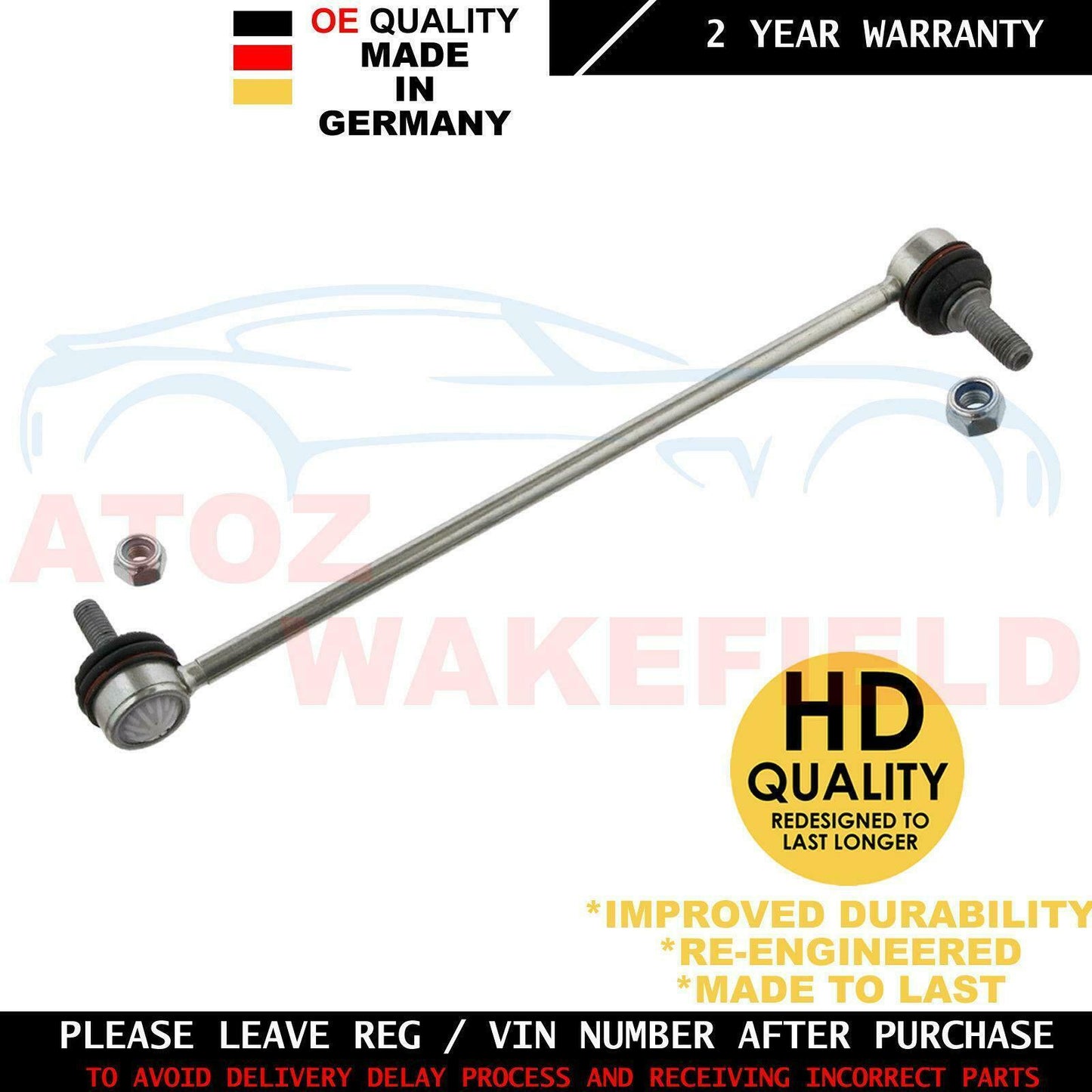 FOR VOLVO S80 FRONT LEFT RIGHT ANTI ROLL BAR STABILISER DROP LINK LINKS PAIR