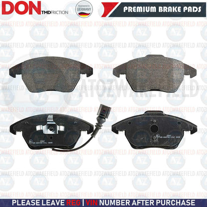FOR VW PASSAT CC 2.0 TDI FRONT PREMIUM QUALITY DON BRAKE PADS SENSOR 3C0698151B
