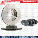 FOR VW CADDY 15- FRONT BREMBO BRAKE DISCS & PADS SET 288mm HIGH CARBON