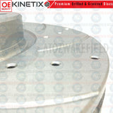 FOR AUDI A3 8V 30 35 TDI S LINE DRILLED GROOVED FRONT BRAKE DISCS PAIR 312mm