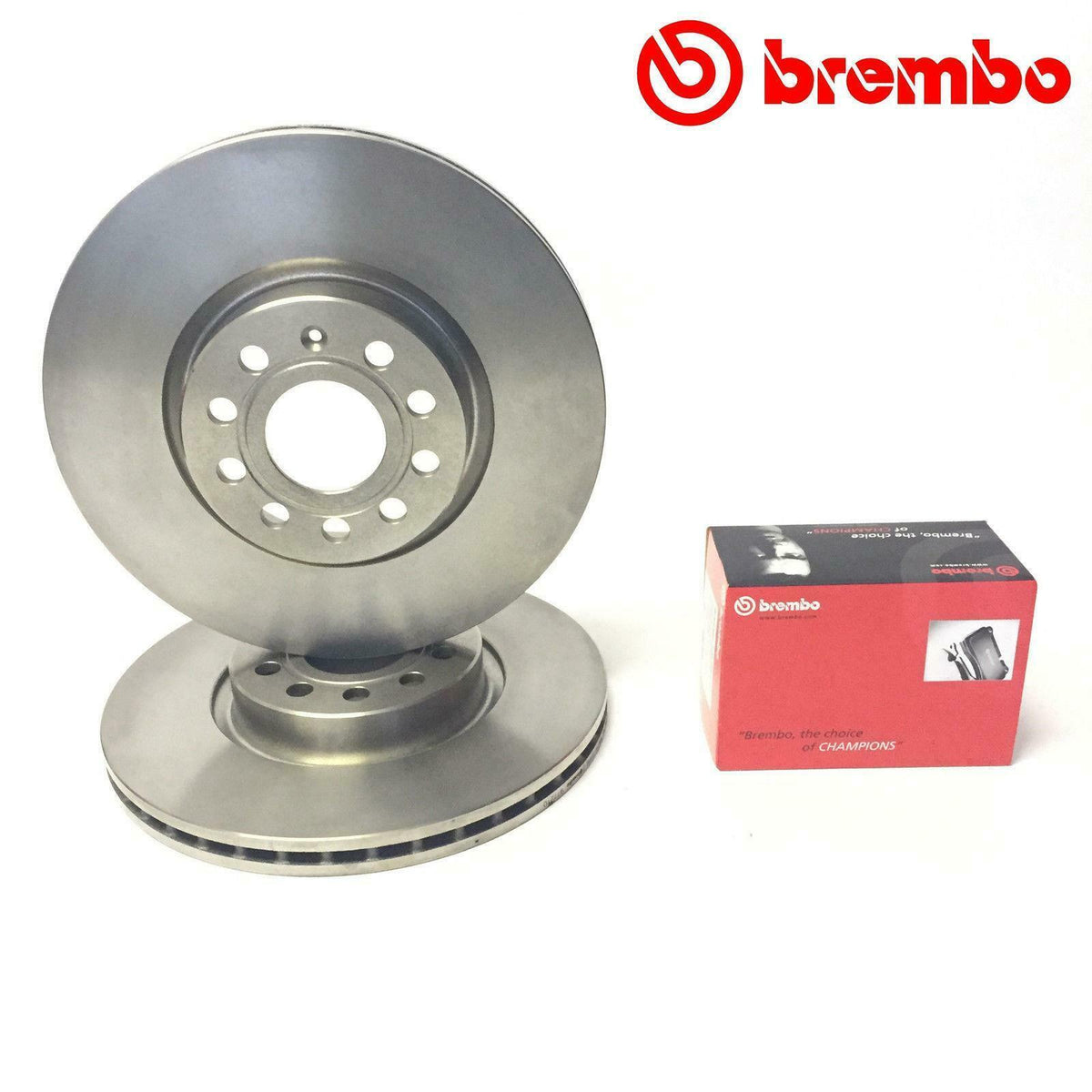 FOR AUDI SEAT SKODA VW FRONT BREMBO BRAKE DISCS PADS SET KIT 312mm