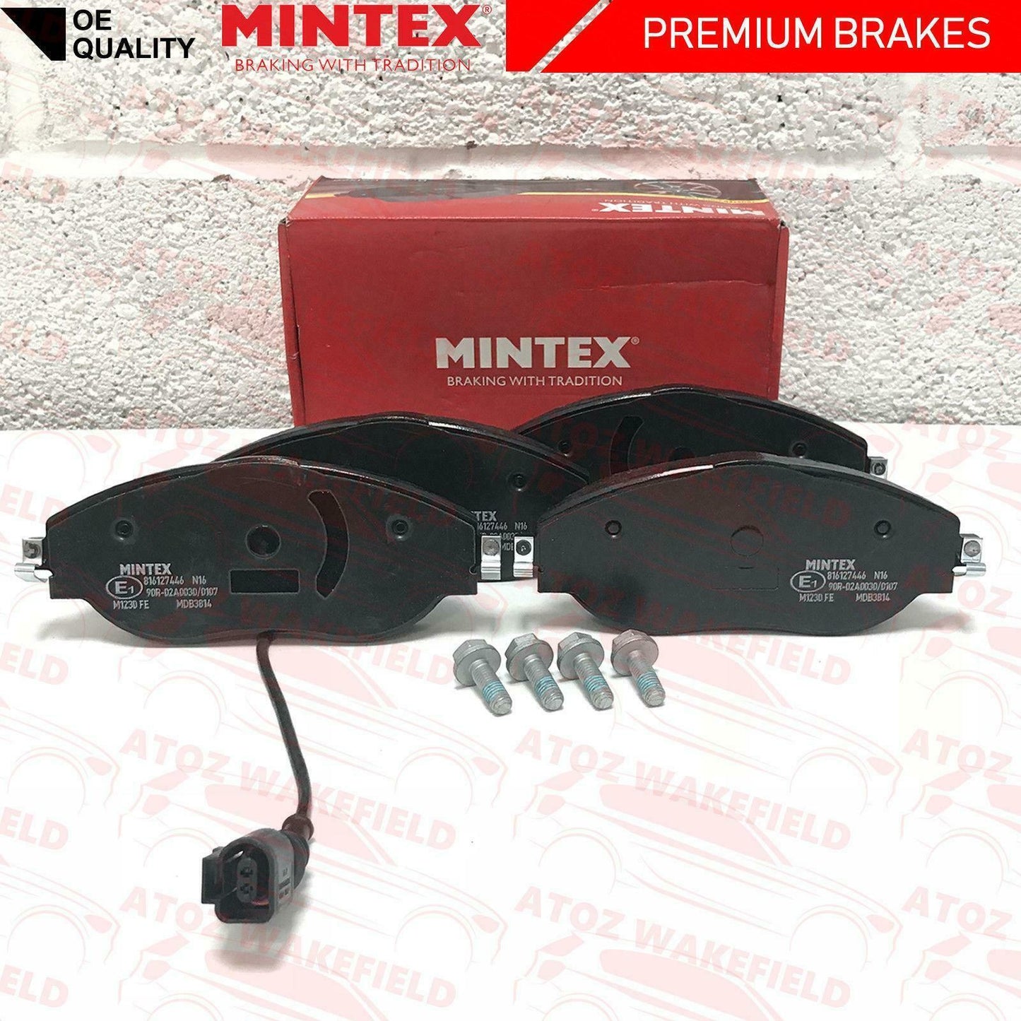 MDB3814 MINTEX FRONT AXLE BRAKE PADS FOR AUDI SEAT SKODA VW CUPRA OE QUALITY