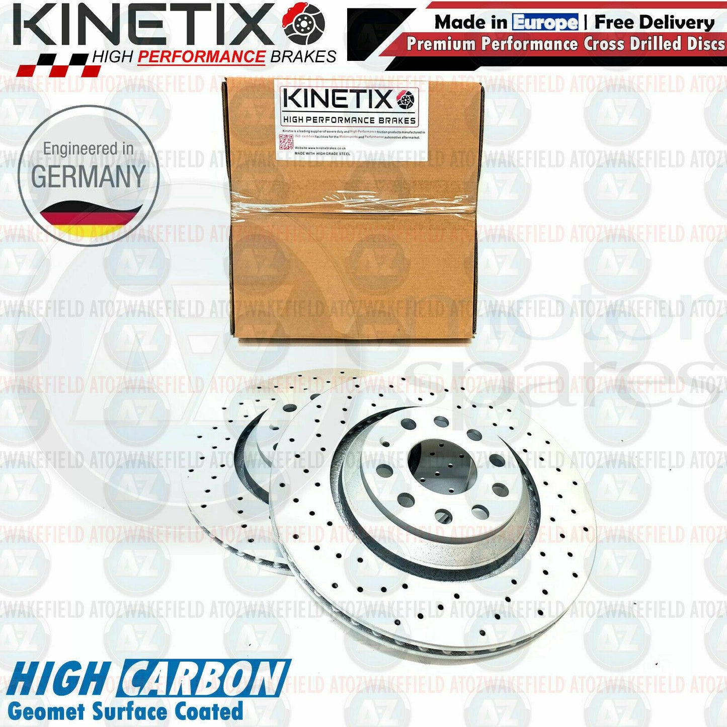 FOR VW GOLF MK5 R32 DRILLED FRONT REAR BRAKE DISCS BREMBO PADS 345mm 310mm
