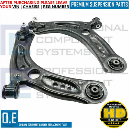 FOR VW GOLF R MK7 AUDI S3 8V FRONT LEFT RIGHT SUSPENSION WISHBONE CONTROL ARMS