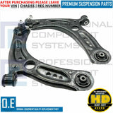 FOR VW GOLF R MK7 FRONT LOWER LEFT RIGHT SUSPENSION WISHBONE ARMS & DROP LINKS