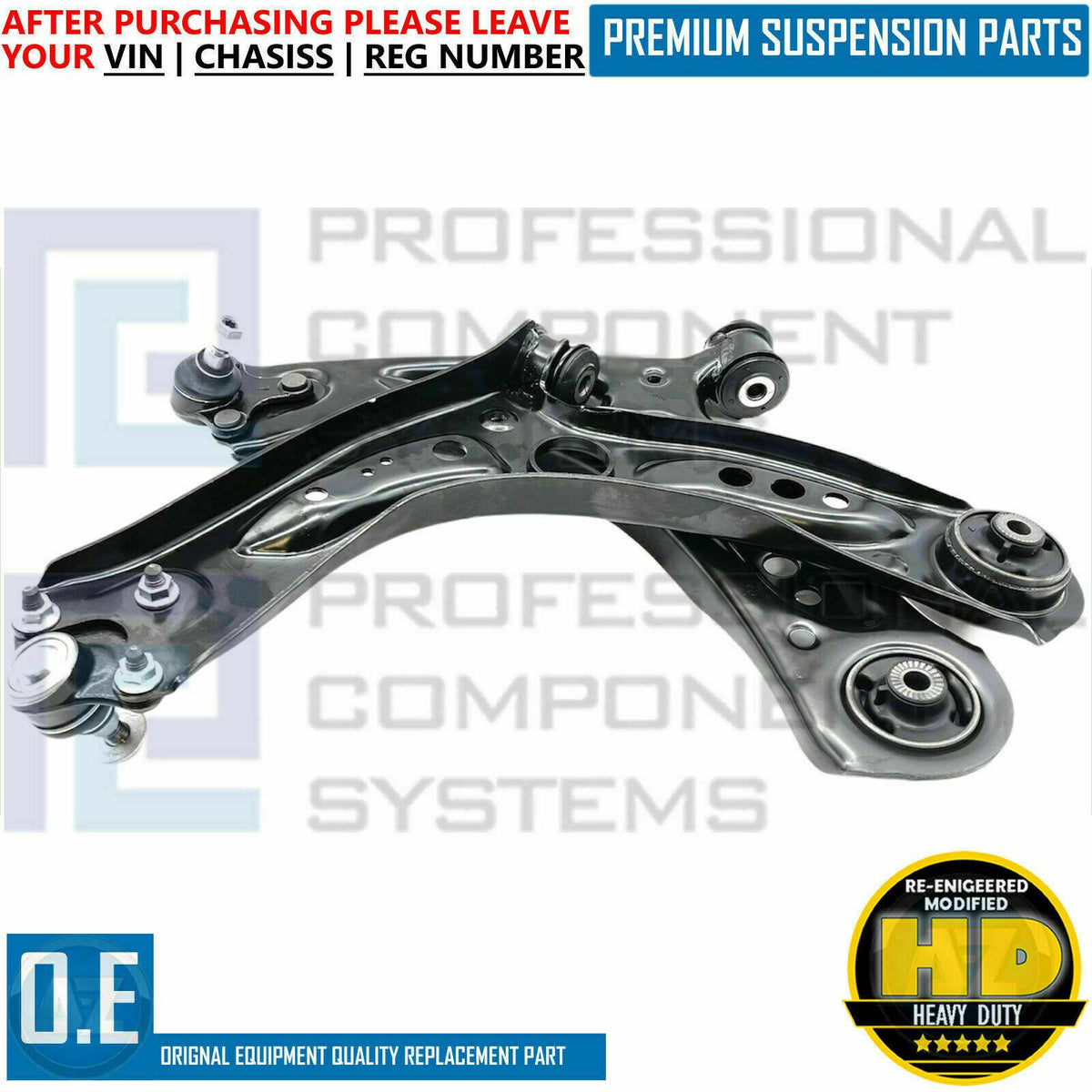 VW Scirocco 2008-2018 Front Lower Suspension Wishbone Arms & Ball VW Scirocco 2008-2018 Front Lower Suspension Wishbone Arms & Ball