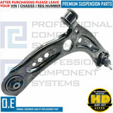 FOR VW GOLF R MK7 FRONT LOWER LEFT RIGHT SUSPENSION WISHBONE ARMS & DROP LINKS