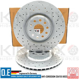FOR SEAT LEON CUPRA K1 CROSS DRILLED PERFORMANCE FRONT BRAKE DISCS PADS 345mm