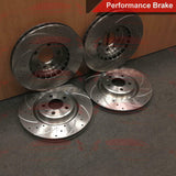 FOR VW POLO 1.4 GTI FRONT CROSS DRILLED GROOVED SPORTS BRAKE DISCS MINTEX PADS