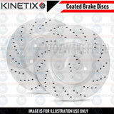 FOR AUDI S1 VW POLO GTI FRONT DRILLED PERFORMANCE BRAKE DISCS MINTEX PADS 310mm