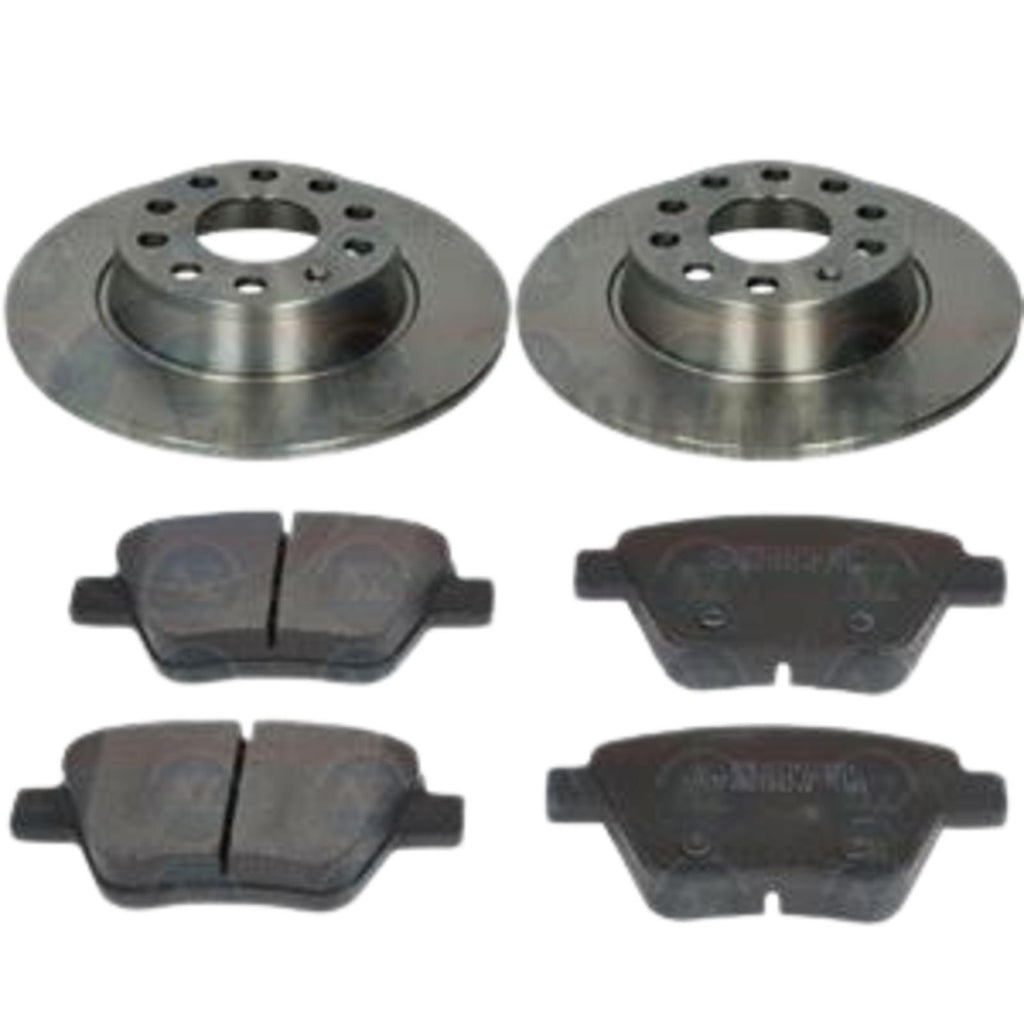 FOR SKODA REAR OE QUALITY HIGH CARBON BRAKE DISCS PADS 272mm BRAND NEW *SOLID*