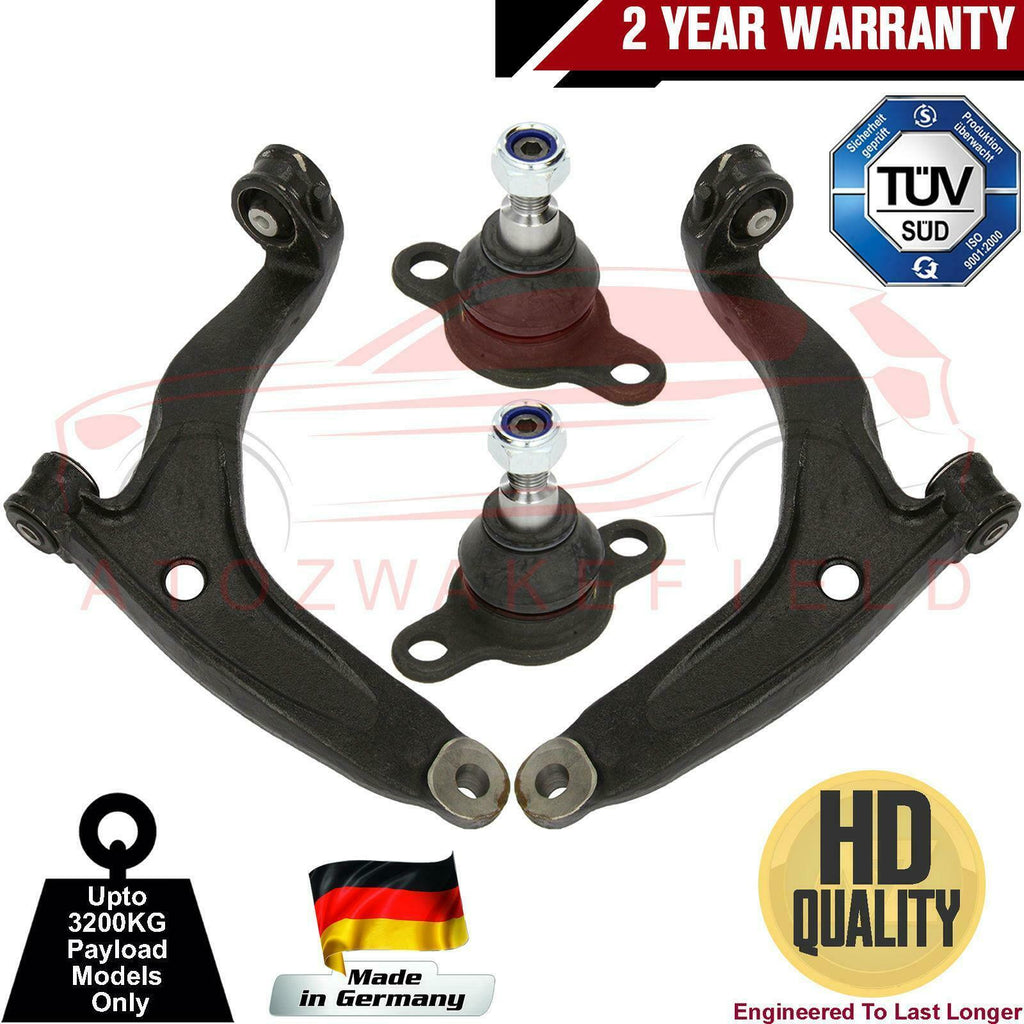 FOR VW T5 TRANSPORTER FRONT LOWER SUSPENSION WISHBONE CONTROL ARMS BALL JOINTS