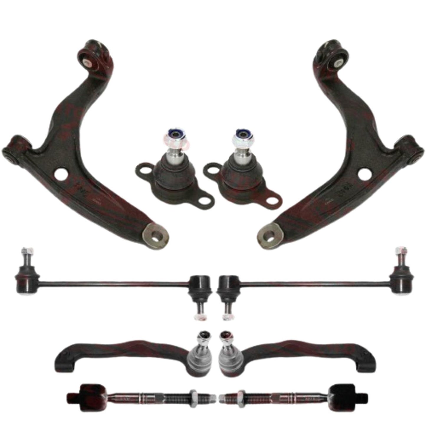 FOR VW T5 TRANSPORTER FRONT LOWER SUSPENSION WISHBONE CONTROL ARMS LINKS KIT SET