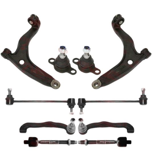 FOR VW T5 TRANSPORTER FRONT LOWER SUSPENSION WISHBONE CONTROL ARMS LINKS KIT SET