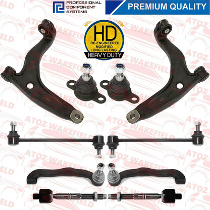 FOR VW T5 TRANSPORTER FRONT LOWER SUSPENSION WISHBONE CONTROL ARMS LINKS KIT SET