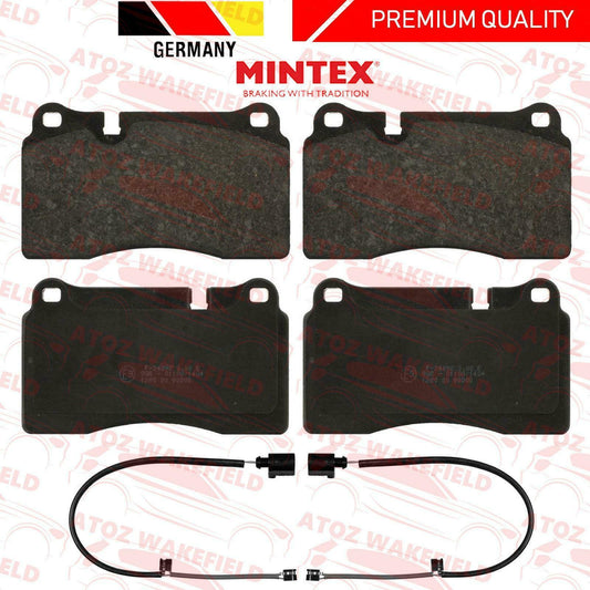FOR VW TOUAREG FRONT PREMIUM MINTEX BRAKE PADS WEAR WIRE SENSORS BREMBO TYPE