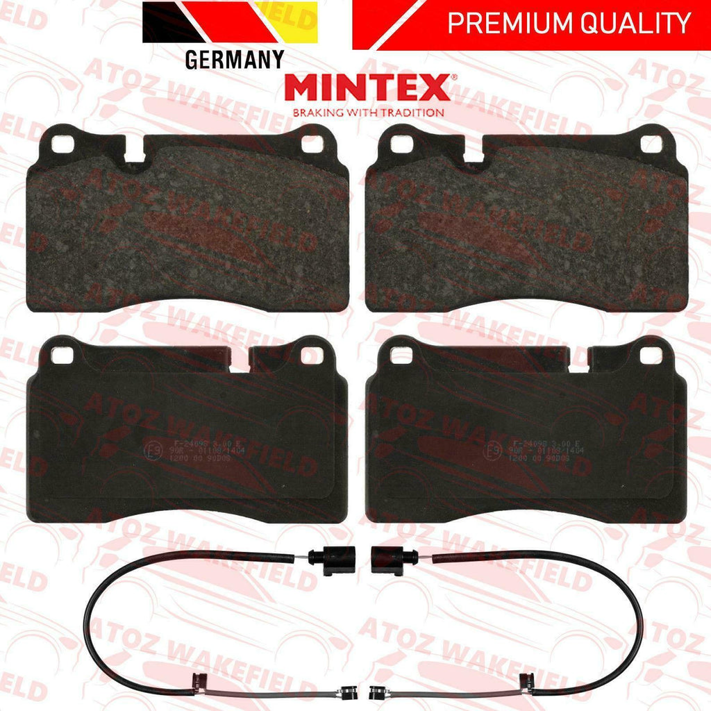 FOR VW TOUAREG FRONT PREMIUM MINTEX BRAKE PADS WEAR WIRE SENSORS BREMBO TYPE