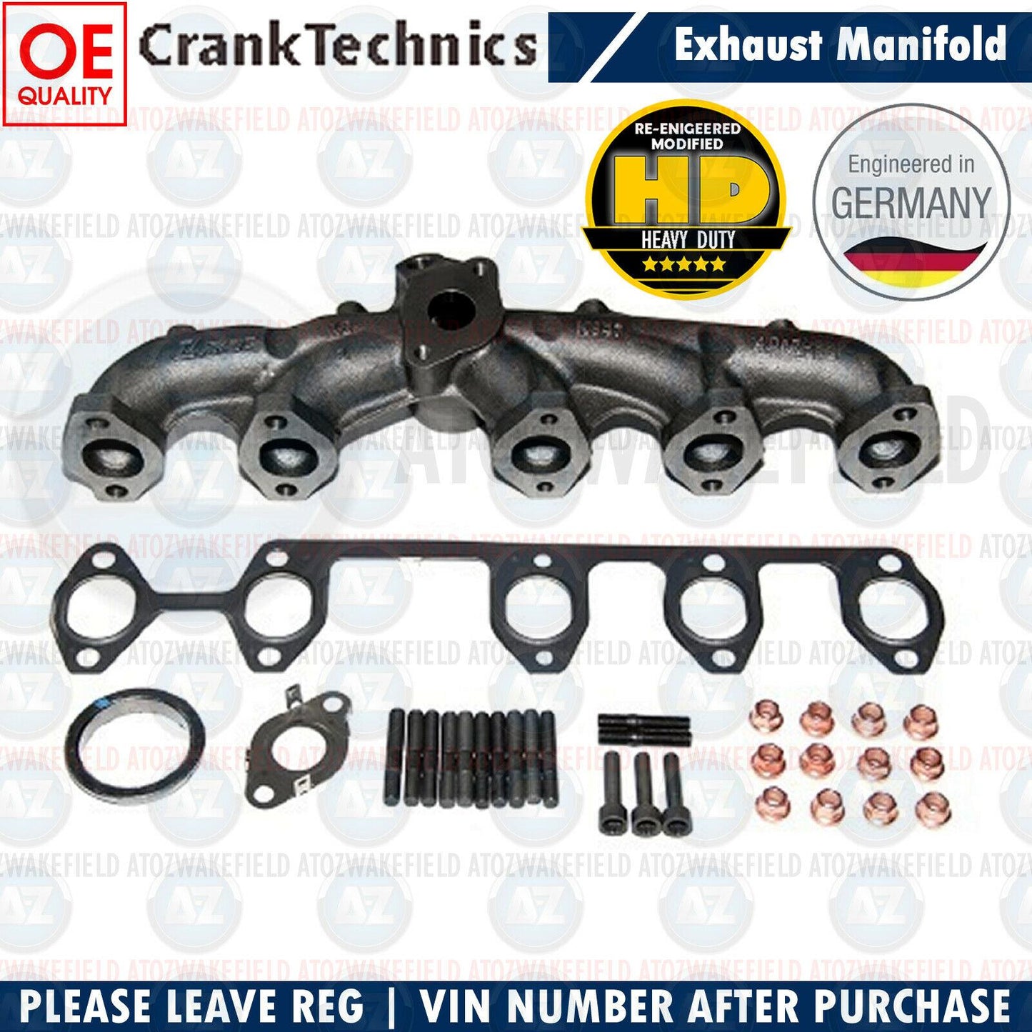 FOR VW TOUAREG R5 TRANSPORTER T5 MULTIVAN 2.5 TDi EXHAUST MANIFOLD 070253031F
