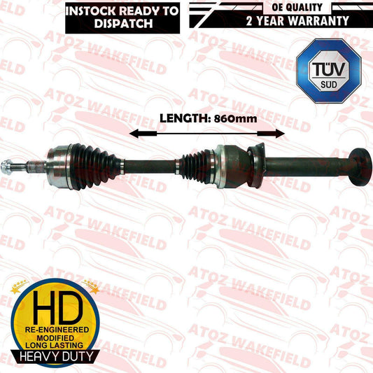 FOR VW TRANSPORTER 1.9 TDI T5 FRONT RIGHT RH DRIVE SHAFT DRIVESHAFT NEW 85 BHP