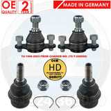 FOR VW TRANSPORTER T4 96-03 FRONT LEFT RIGHT UPPER LOWER BALL JOINTS SET HD