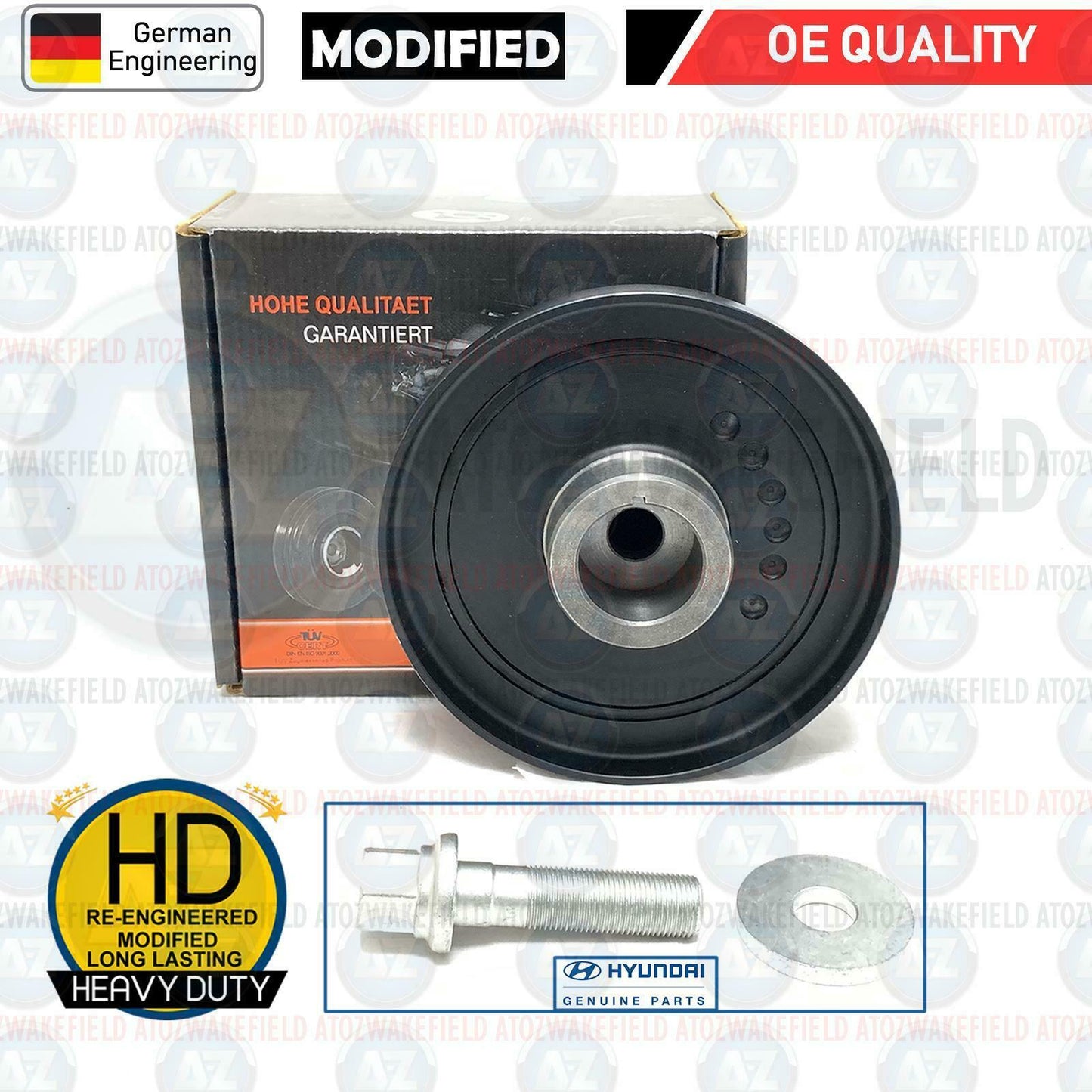 FOR ix35 SANTA FE SORENTO 2.0 2.2 CRDi CRANK SHAFT PULLEY TENSIONERS BELT BOLT