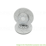 FOR FORD FOCUS 1.0 ECOBOOST 1.5 ECOBLUE DRILLED GROOVED FRONT BRAKE DISCS PADS
