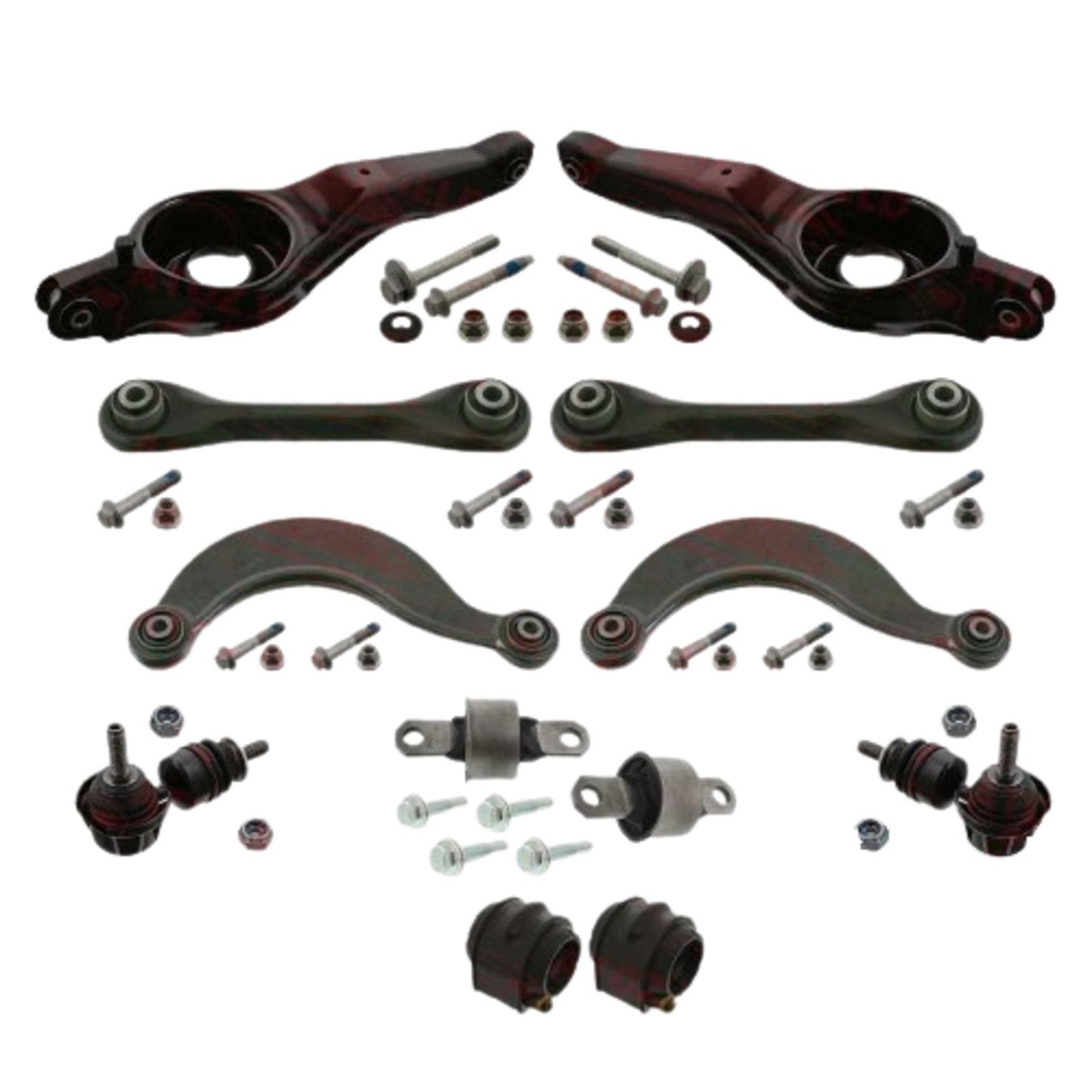 FOR FOCUS MK2 2.5 ST REAR SUSPENSION UPPER LOWER CONTROL ARMS LINKS BUSHES KIT