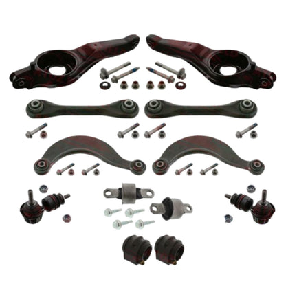 FOR FOCUS MK2 2.5 ST REAR SUSPENSION UPPER LOWER CONTROL ARMS LINKS BUSHES KIT