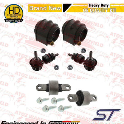 FOR FOCUS MK2 2.5 ST REAR SUSPENSION UPPER LOWER CONTROL ARMS LINKS BUSHES KIT