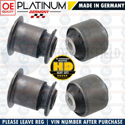 FRONT WISHBONE BUSH SET (4 BUSHES) FOR VW T5 TRANSPORTER VAN NOW WITH HD REARS