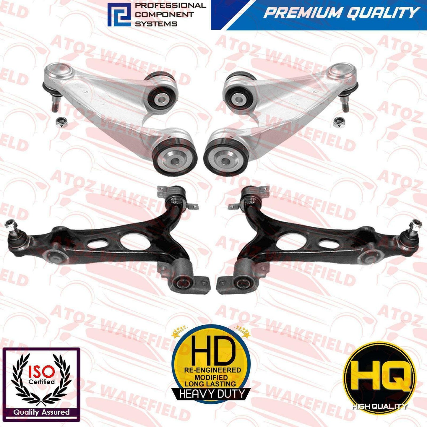 FOR ALFA 147 156 GT FRONT SUSPENSION WISHBONES ARMS TIE TRACK ROD ENDS LINKS KIT