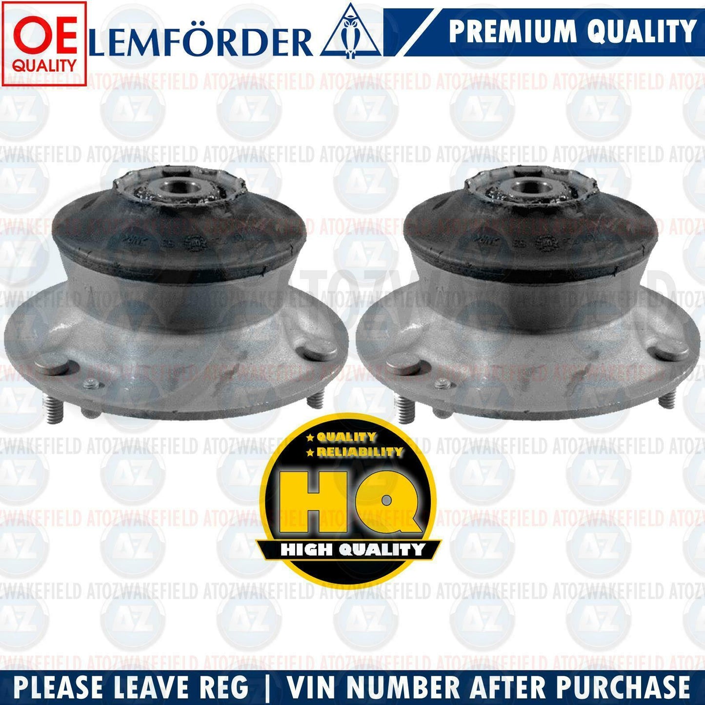 FOR BMW 3 SERIES E90 E91 E92 E93 LEMFORDER FRONT TOP STRUT MOUNTINGS PAIR X2