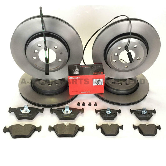 For Bmw E46 330ci 330i 330d Front Rear Coated Brembo Brake Discs Pads Sensors