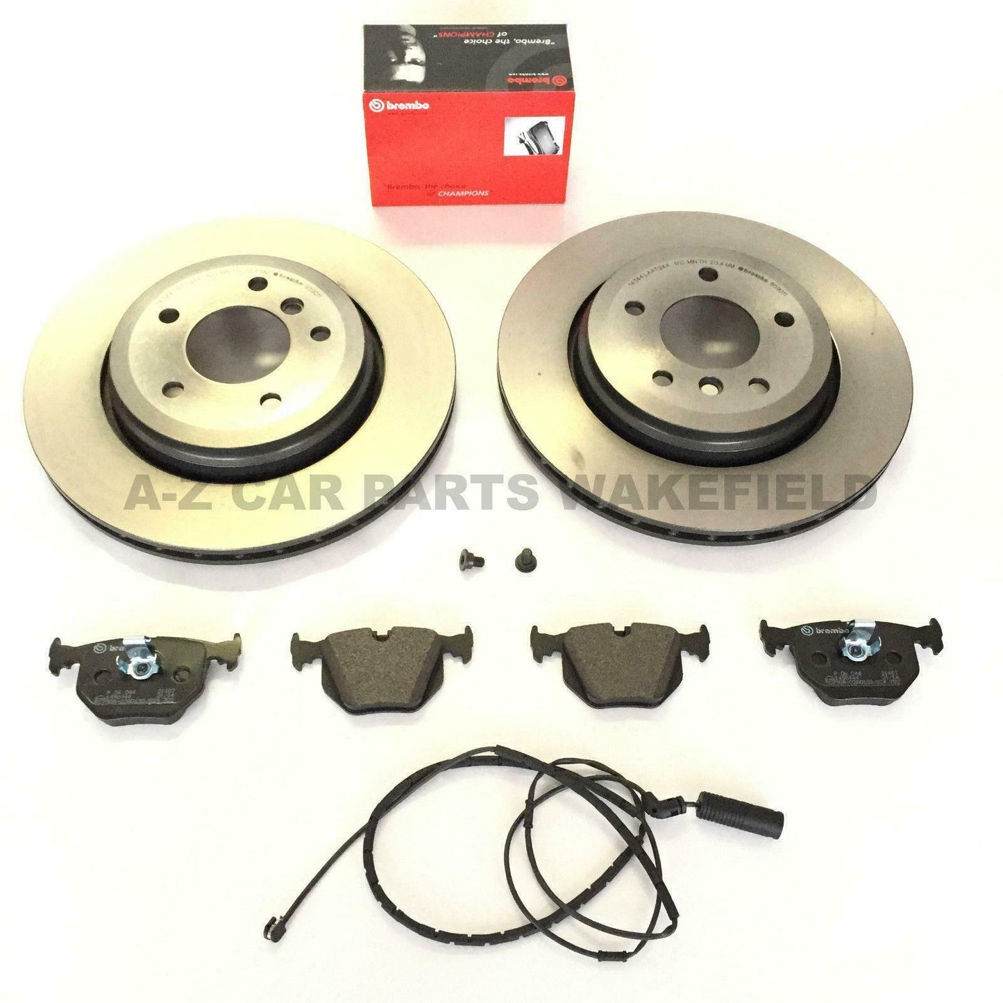 For Bmw E46 330ci 330i 330d Front Rear Coated Brembo Brake Discs Pads Sensors