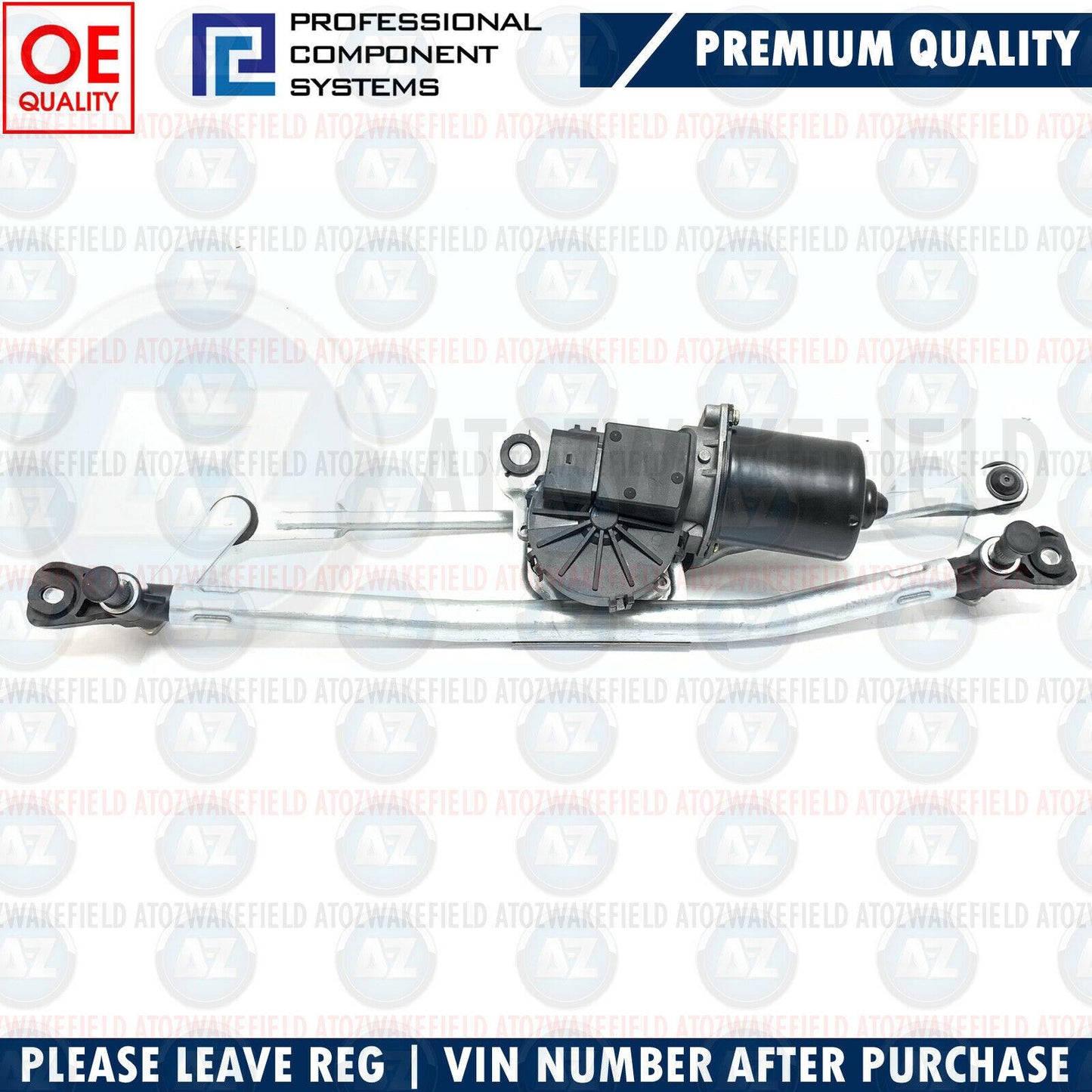 FOR FIAT FIORINO QUBO CITROEN NEMO PEUGEOT BIPPER FRONT WIPER LINKAGE MOTOR SET